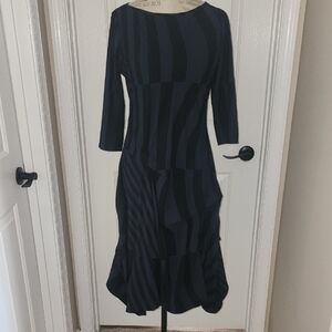 PORTO ASYMETRIC STRUCTIRED STRETCHY ANNE FONTAINE LIKE DRESS EUC SZ S/M